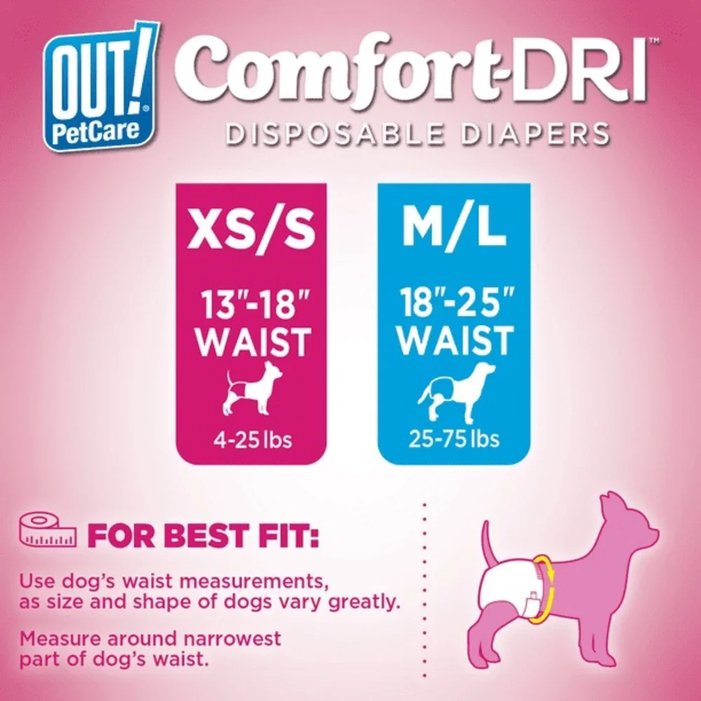 Dog Disposable Diapers, M/L